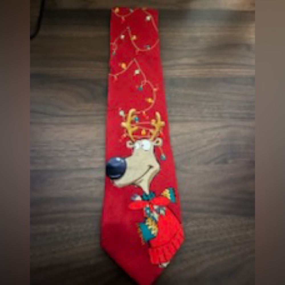 Christmas tie by John ashford with reindeer